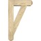 Ekena Millwork Traditional Craftsman Rough Sawn Bracket w/ Offset Brace, Douglas Fir, 6"W x 18"D x 30"H BKT0604X18X30TRA04RDF - alternate 4